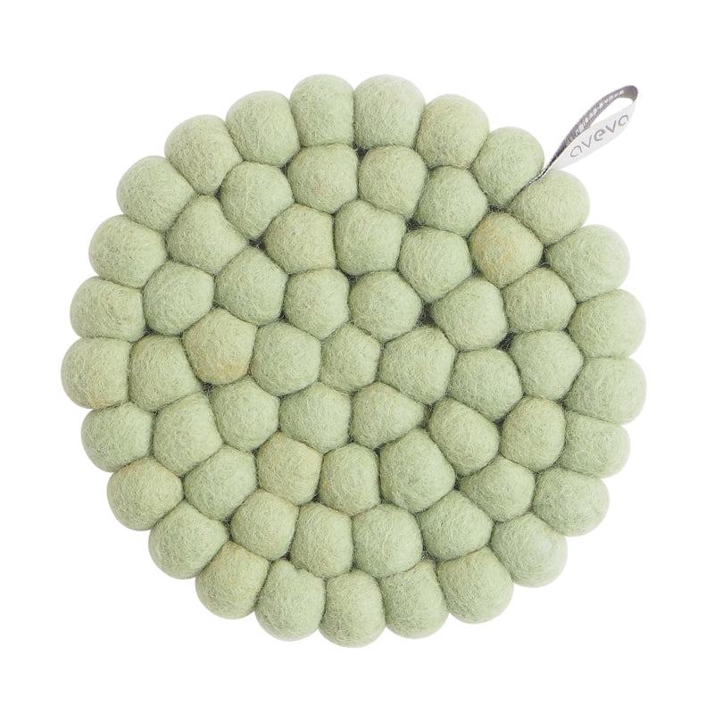 Small Round Trivet - Sage Green