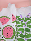 Mint and Melons Tea Towel Set of 2