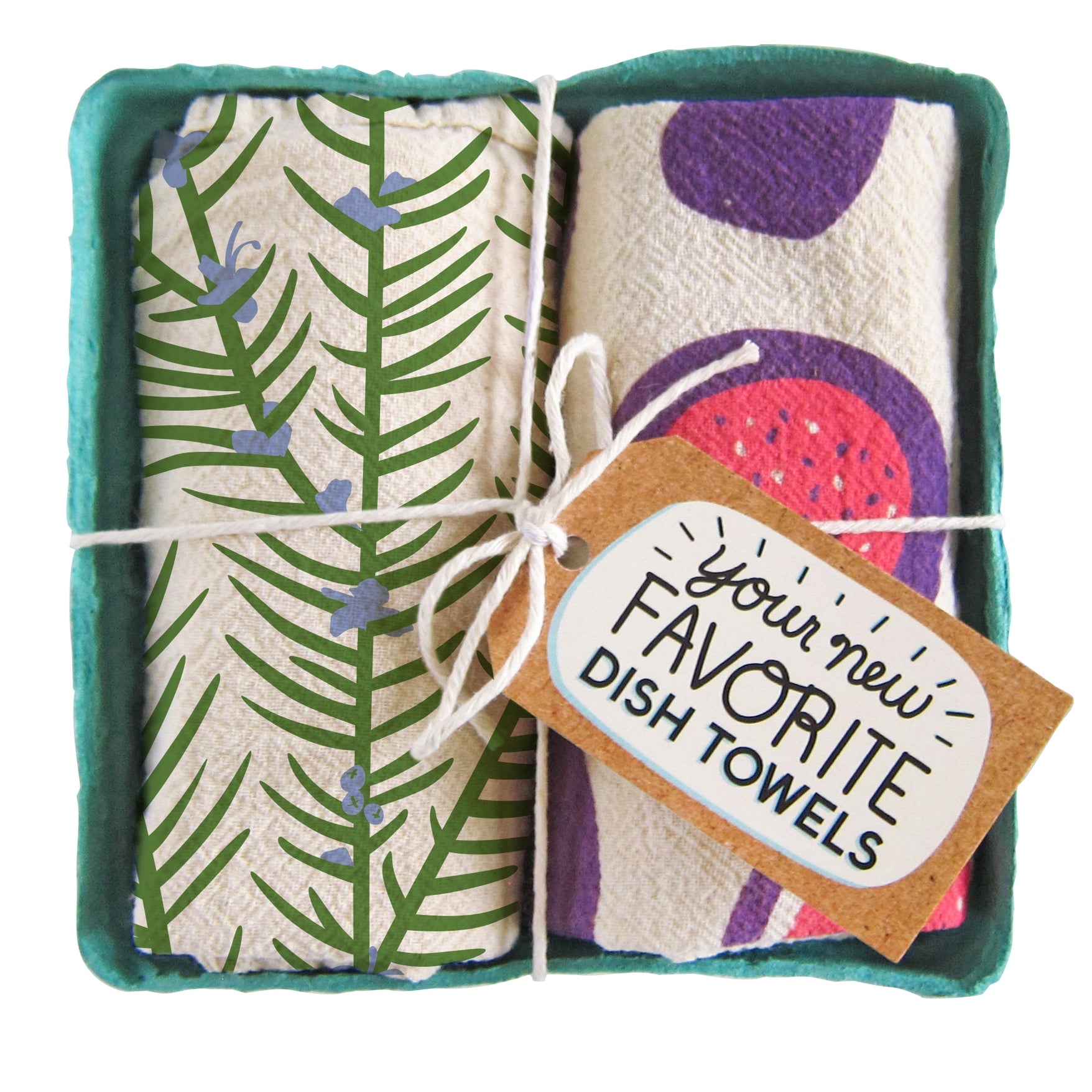 Rosemary and Fig Tea Towel Set of 2