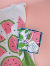 Mint and Melons Tea Towel Set of 2