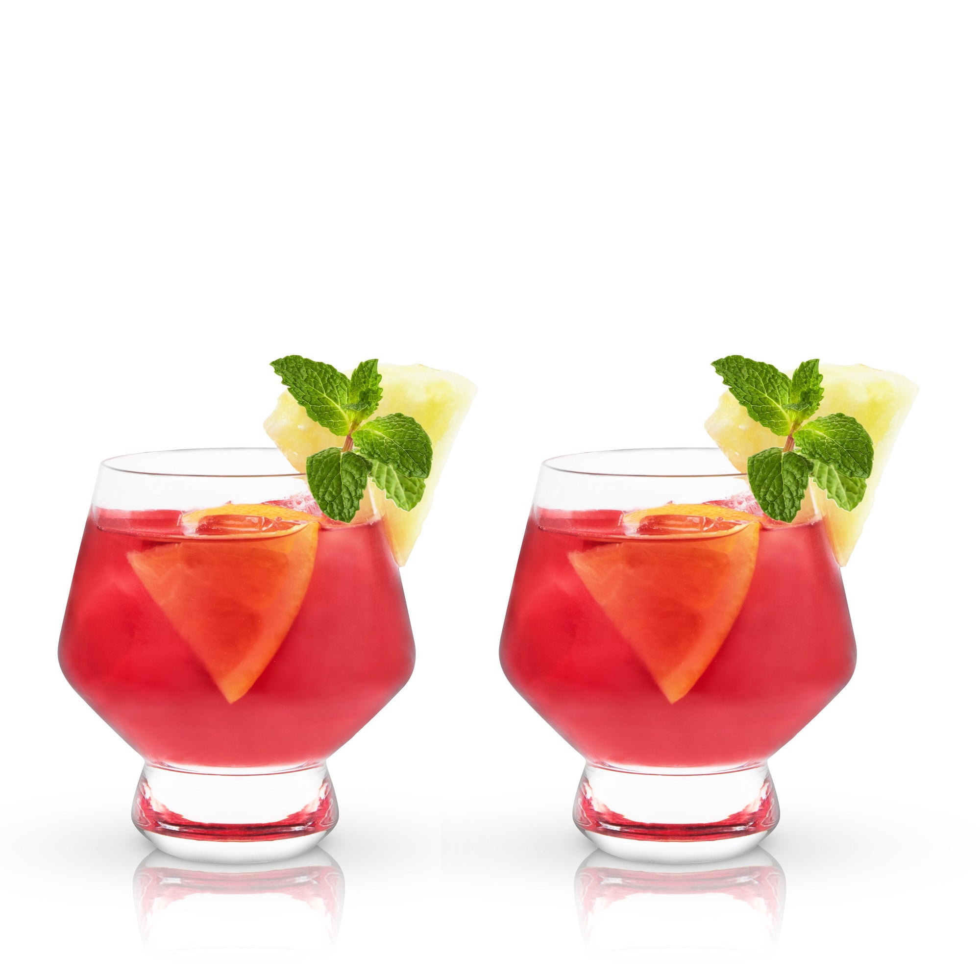 Crystal Footed Punch Cups - Set of 2