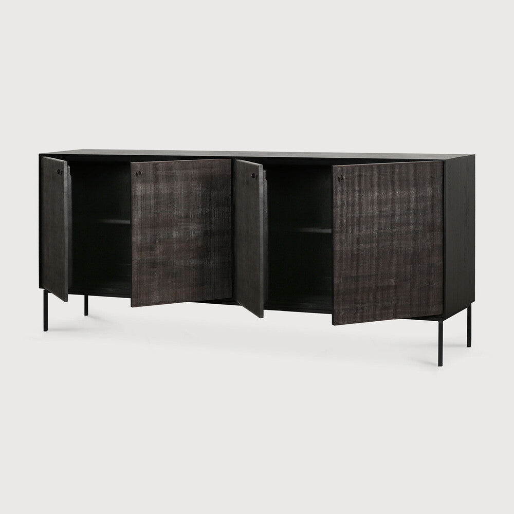 Teak Grooves Sideboard