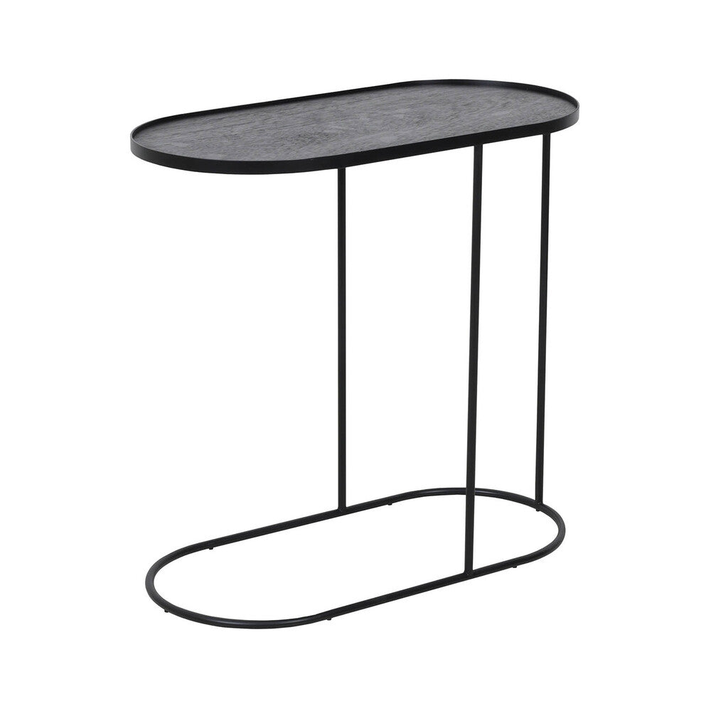 Oblong tray side table