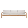 Teak Jack Outdoor 3-Seater Sofa - Off White