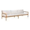 Teak Jack Outdoor 3-Seater Sofa - Off White