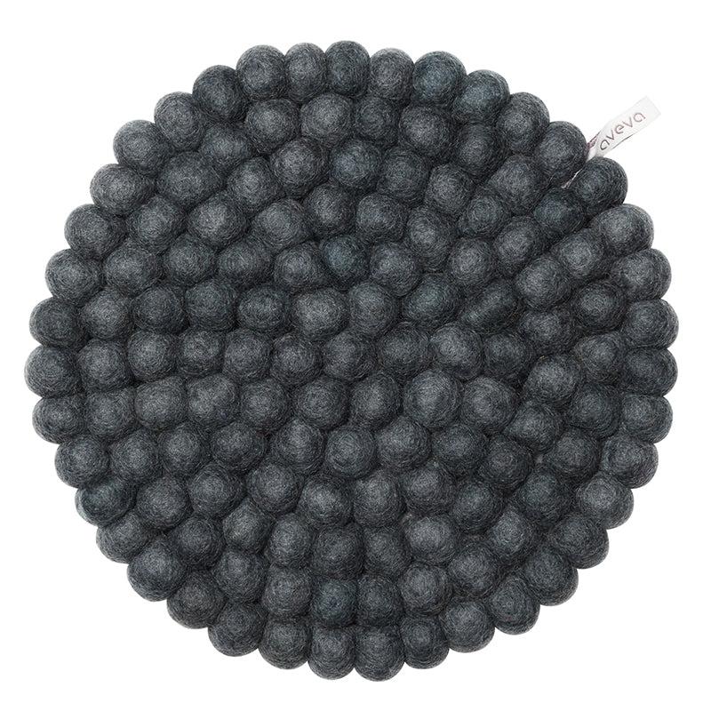 large round trivet - dark grey