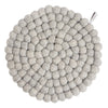 large round trivet - raw grey