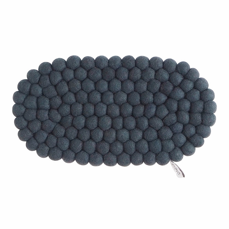 trivet oval - dark grey