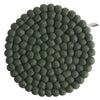 large round trivet - moss green