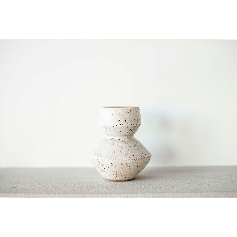 Banded Vase - Bone