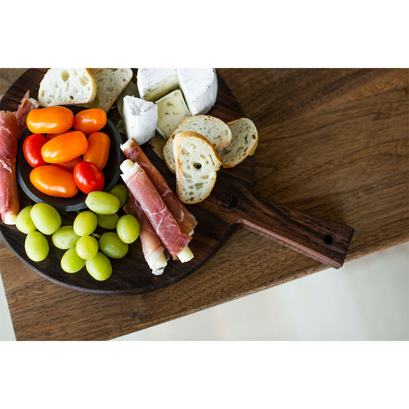 Quarter Sawn Round Walnut Serving Board