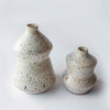 Handmade Ceramic Accordion Vases - Bone