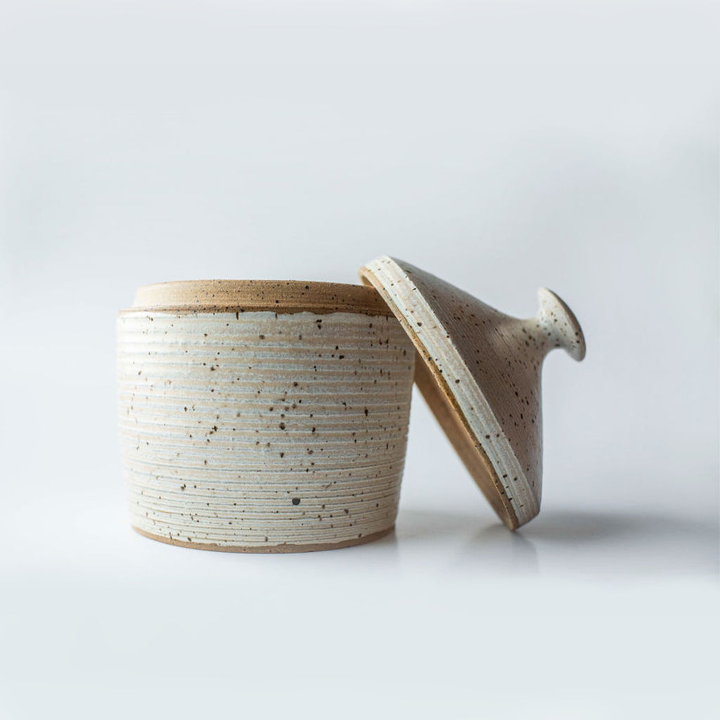 Lidded Jars - Bone