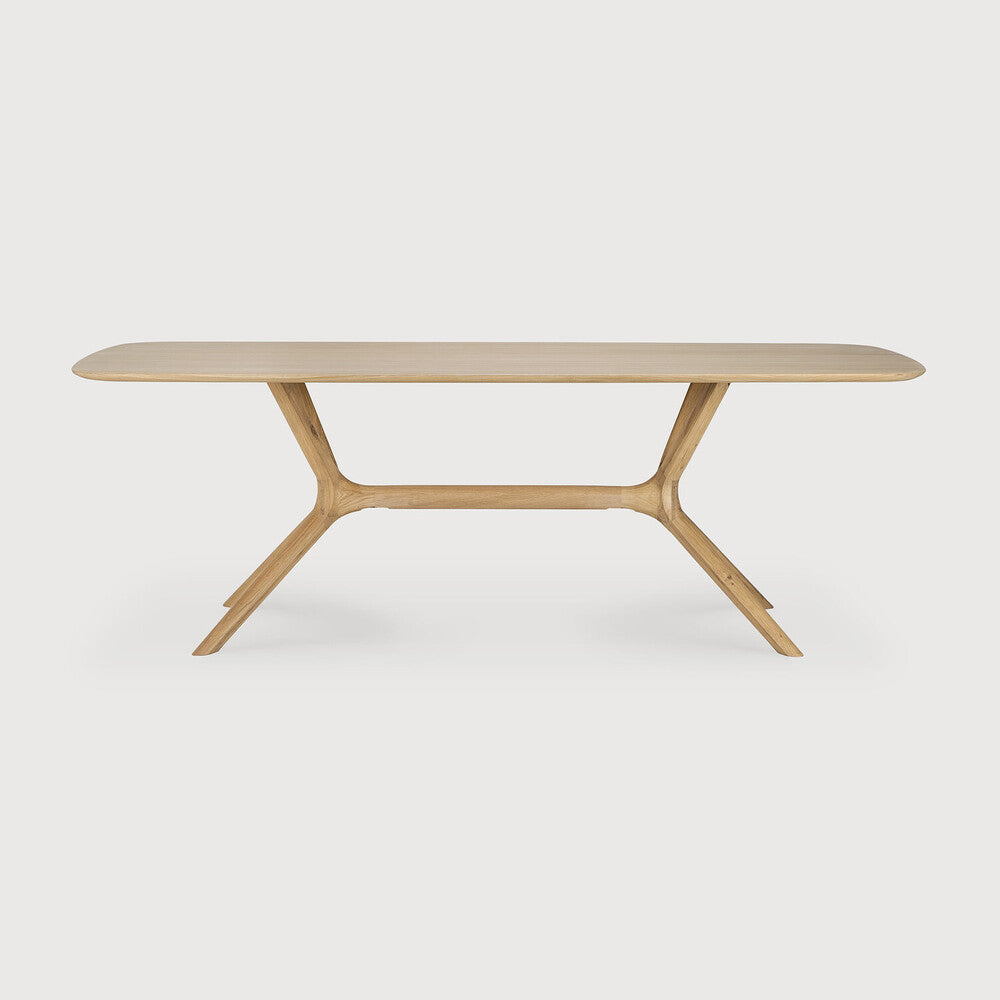 Oak X dining table