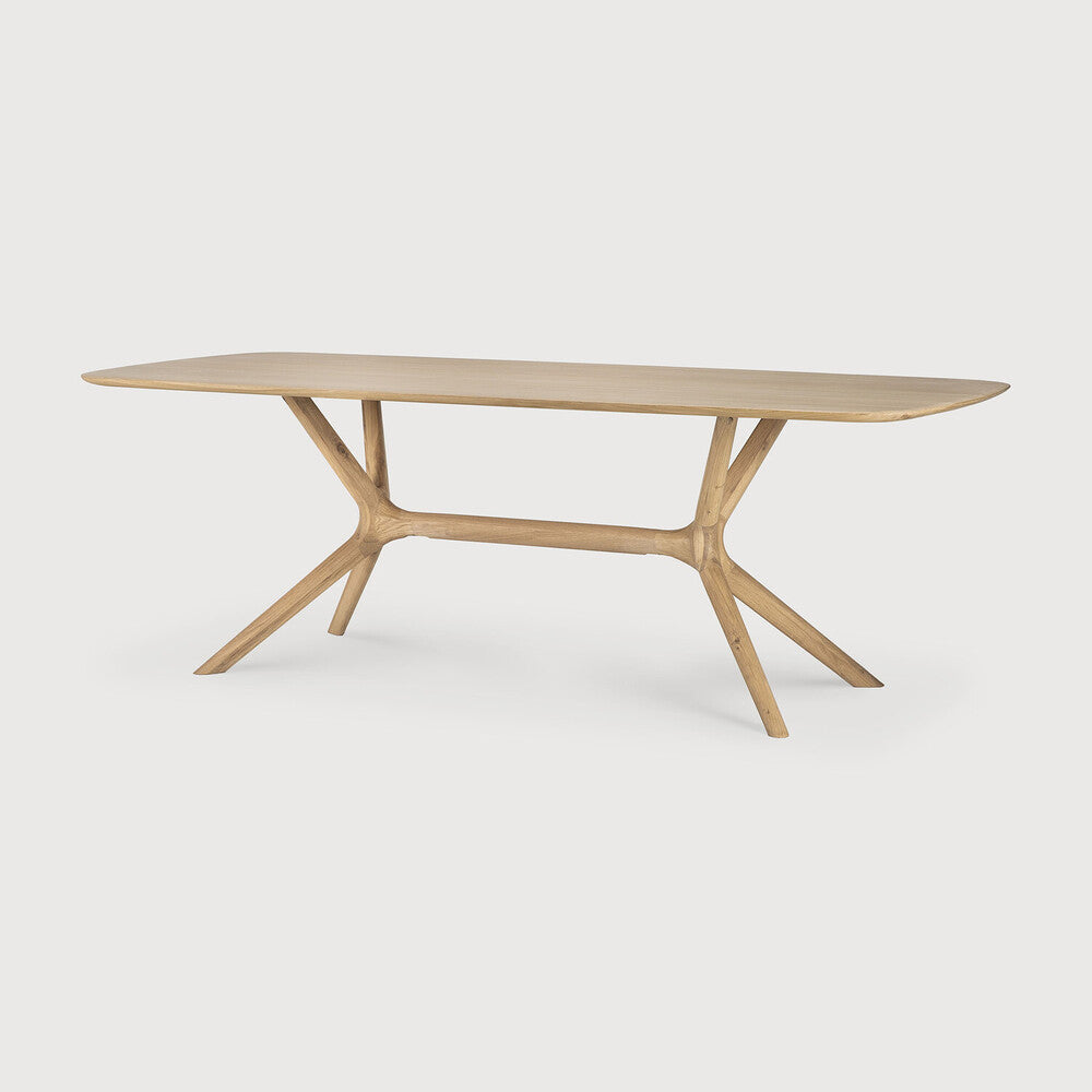 Oak X dining table