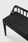 Black Tinted Oak Spindle bench