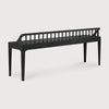 Black Tinted Oak Spindle bench