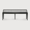 Black Tinted Oak Spindle bench