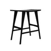 Oak Osso black counter stool