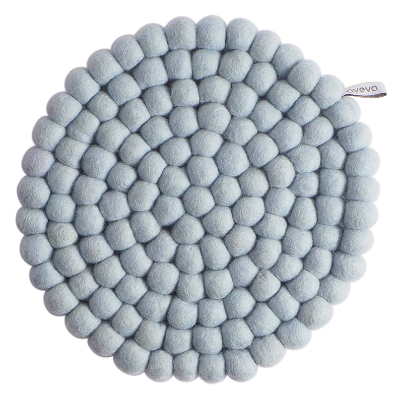 large round trivet - Arctic Blue