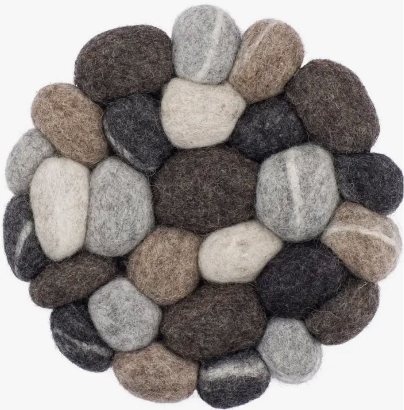 River Rock Trivet - Dark Gray