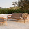 Teak Jack Outdoor 3-Seater Sofa - Mocha