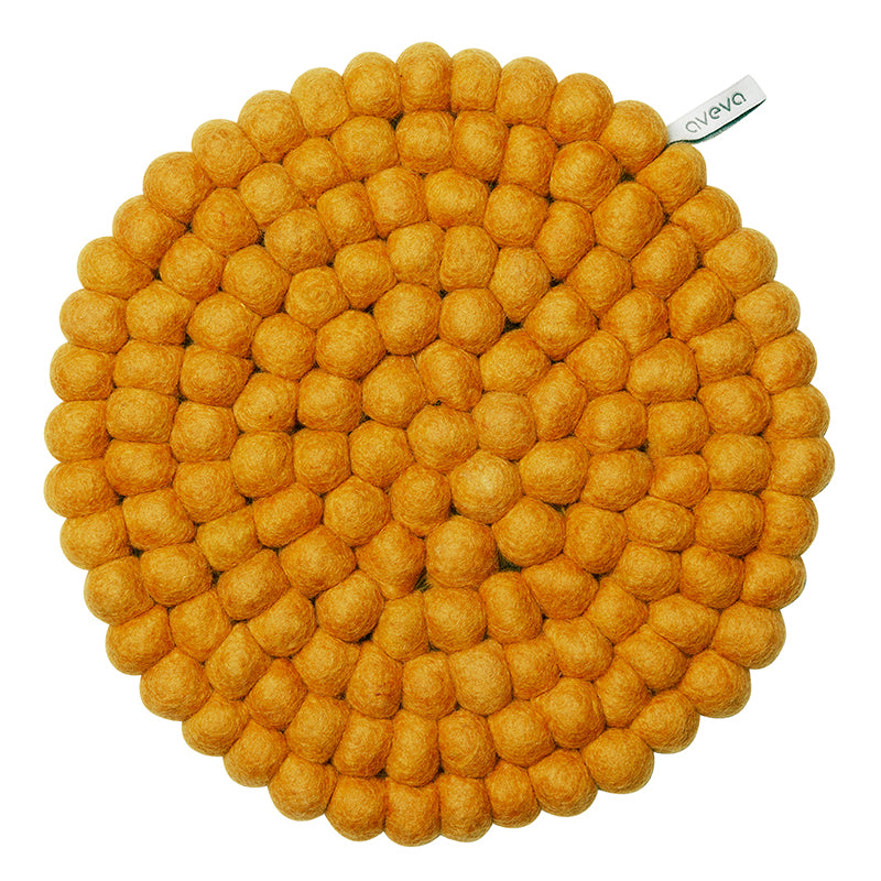 large round trivet - Mustard