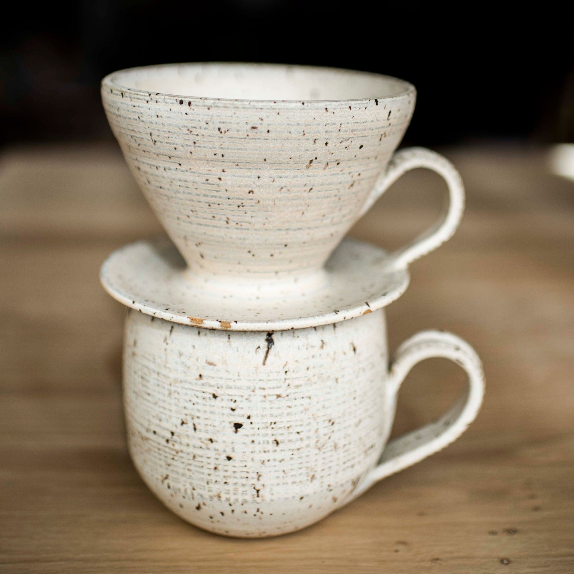 Ceramic Pour Over - Bone