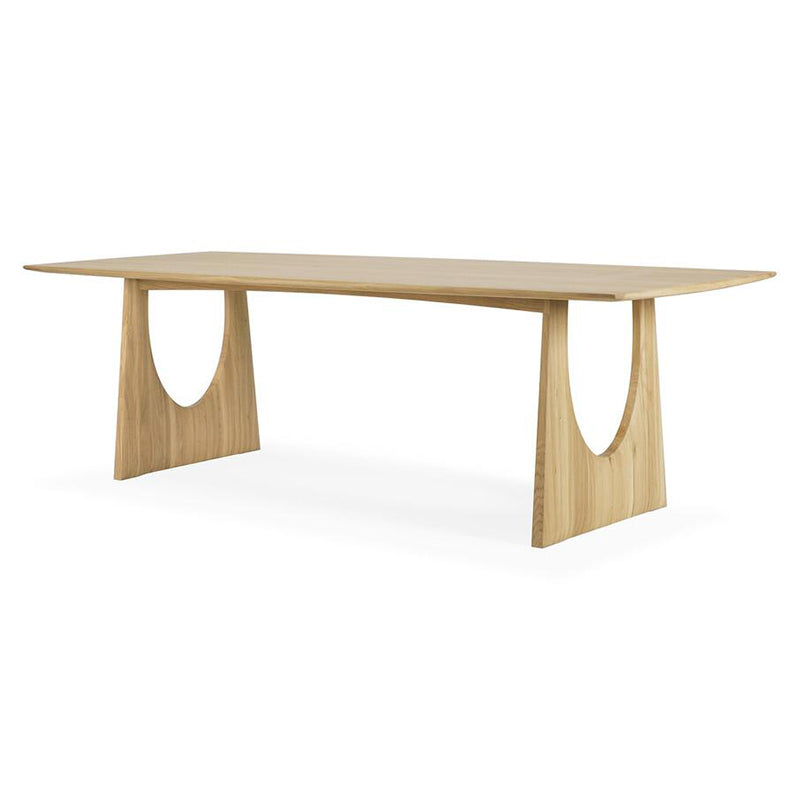 Oak Geometric Dining Table