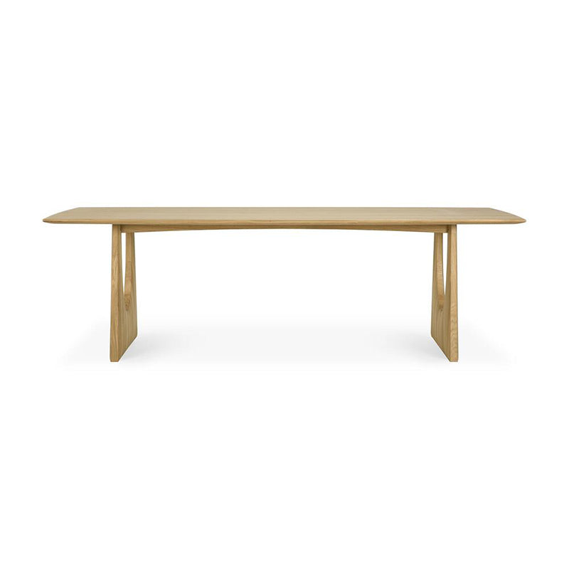 Oak Geometric Dining Table