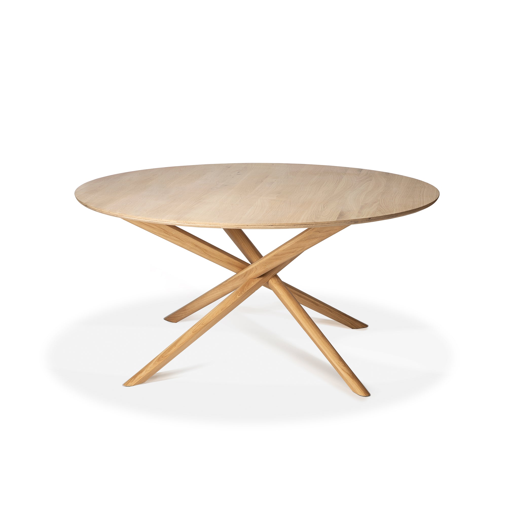 Oak Mikado round dining table