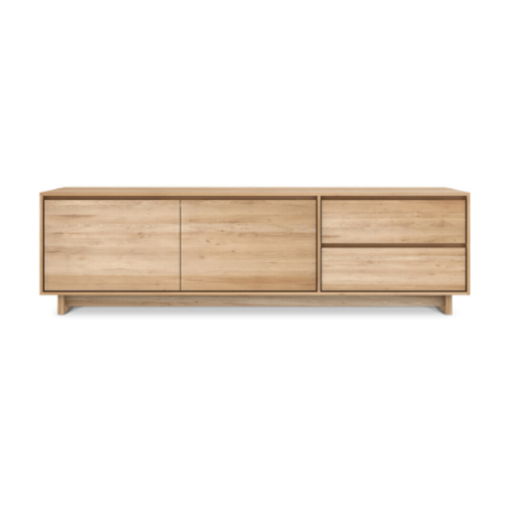 Oak Wave TV Cupboard