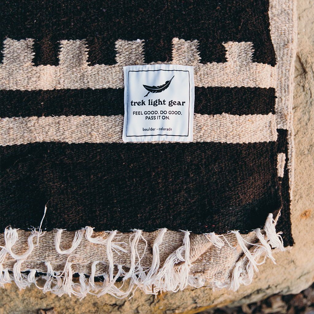 Divided Sky Blanket - Black/Tan