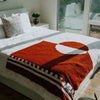 Divided Sky Blanket - Rust/White