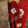 Lazy Daisy Blanket - Rust