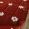 Lazy Daisy Blanket - Rust