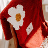 Lazy Daisy Blanket - Rust