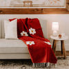 Lazy Daisy Blanket - Rust