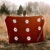 Lazy Daisy Blanket - Rust