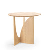 Oak Geometric side table