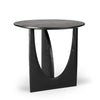 Oak Geometric black side table