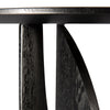 Oak Geometric black side table