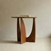 Teak Geometric side table