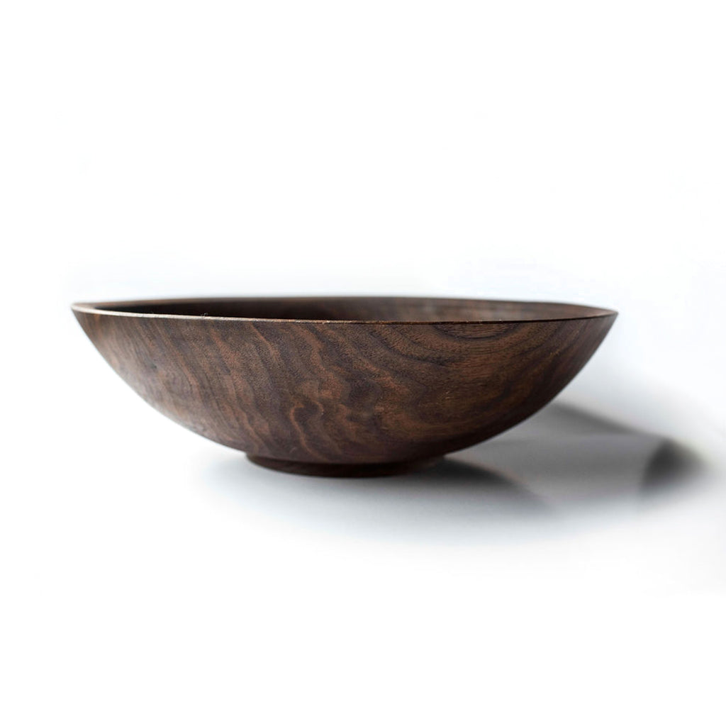 Hand-turned Walnut Salad Bowl - 12"