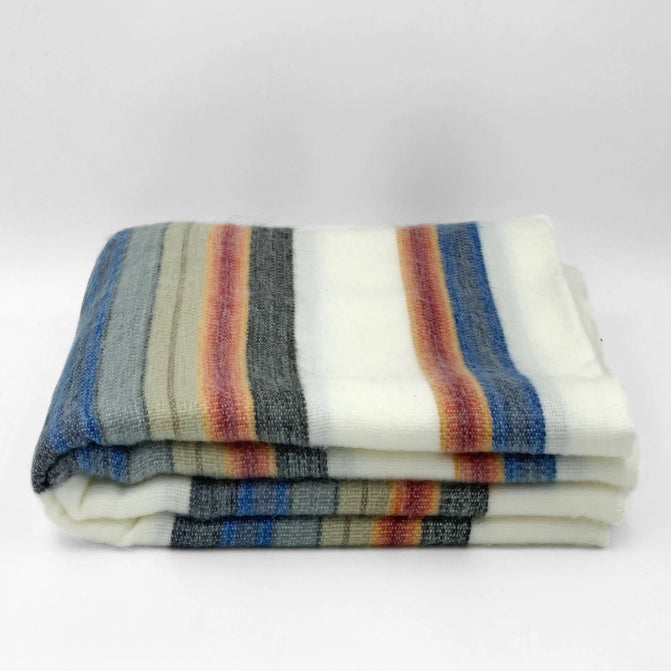 Baby Alpaca Blanket - Thin Stripes