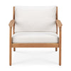 Teak Jack Outdoor Lounge Chair - Off White