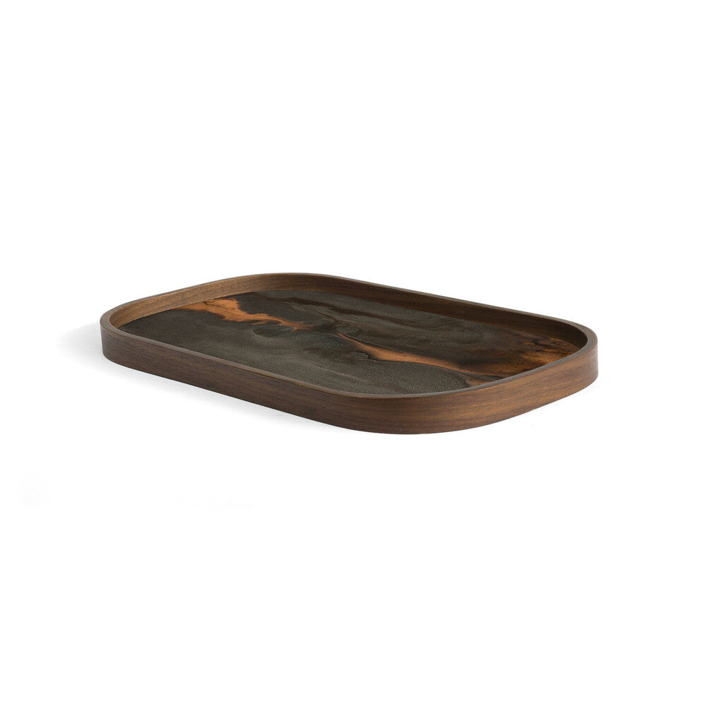 Bronze Organic glass valet tray - set of 5