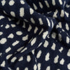 Navy dots throw