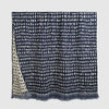 Navy dots throw