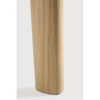 Oak Bok round extendable dining table